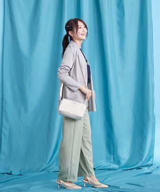 Tiaclasse 【日本製・洗える】麻調ワイドパンツ ミント