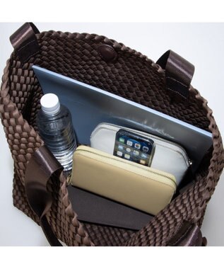 UNBILLION カシュカシュ cachecache / ネオプレーンメッシュビッグトートバッグ ブラウン