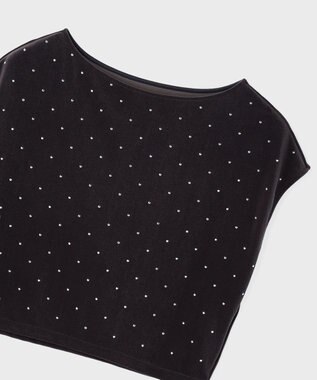 GRACE CONTINENTAL ベロアルーズカットトップ グレー