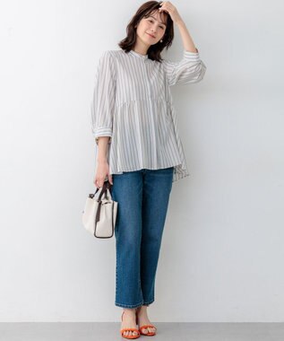 組曲 ミッドデニム パンツ ユーズドブルー系