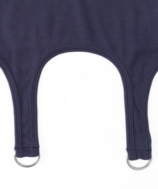 WEGO ナンバリングガーターリブトップス ネイビー