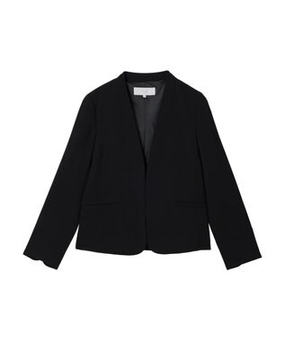 Green Parks ｅｆ－ｄｅ　ストレッチツイルカラーレスジャケット Black