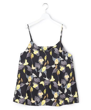 23区 【先行予約】カラーリリープリント キャミソールブラウス ブラック系