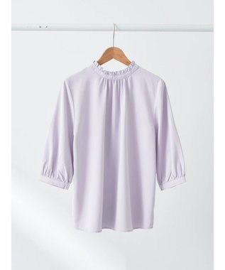 earth music&ecology ２ｗａｙフリル７分袖ブラウス Light Pink