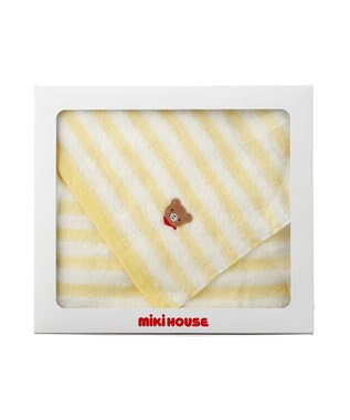 MIKI HOUSE HOT BISCUITS 【ミキハウス】 バスタオル【BOX付き】 黄
