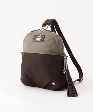 LA BAGAGERIE ウォータープルーフナイロン　リュック＆ショルダーバッグ グレージュ