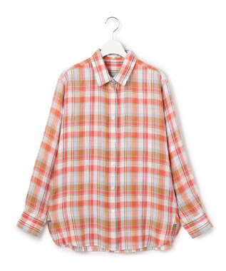 23区 【先行予約】LIBECOリネン チェック シャツ