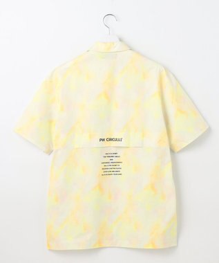 PW CIRCULUS 【MEN】タイダイ柄 メッシュポケットシャツ ゴルフ イエロー系5