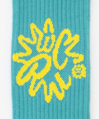 PW CIRCULUS 【虫よけ加工】【MEN】サークルロゴ ミドルソックス  ゴルフ ブルー系