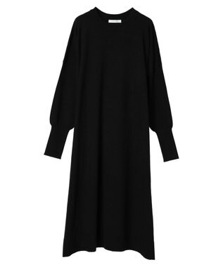 Green Parks オーバーサイズニットワンピース Black