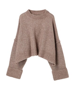 Green Parks ・Ｐｅｔｉｔ　Ｆｌｅｕｒ　ブークレワイドニット Mocha