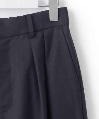 23区 【セットアップ対応】TWサキソニー タックワイド パンツ ネイビー系