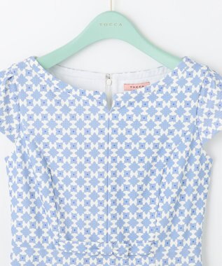 TOCCA 【洗える！】FOUR LEAVES ドレス ブルー系5