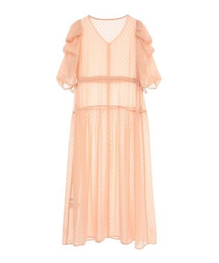 earth music&ecology ドットドビーシアー羽織ワンピース Pink