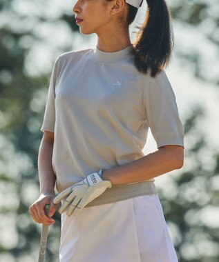 ZERO HALLIBURTON ソロテックス モックネックニット 82843 W4S9a レディースゴルフ シルバーグレー杢