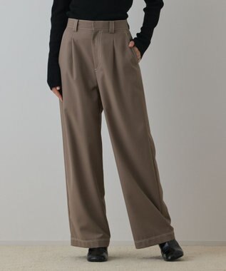 GRACE CONTINENTAL タックカーブパンツ