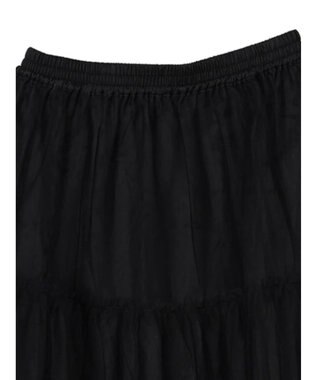 earth music&ecology マルチｗａｙチュールスカート Black