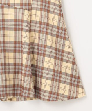 Feroux 【洗える】チェックマーメイド スカート ベージュ系2