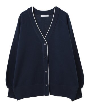 Green Parks スポンディッシュＶネックカーディガン Navy