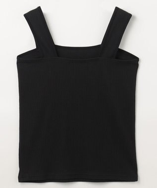 ANY スクエアタンクトップ ブラック