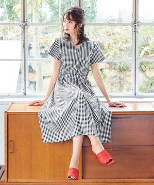 洗える 小顔効果も叶う 半袖スキッパーシャツワンピース Tiaclasse L ファッション通販 公式通販 オンワード クローゼット