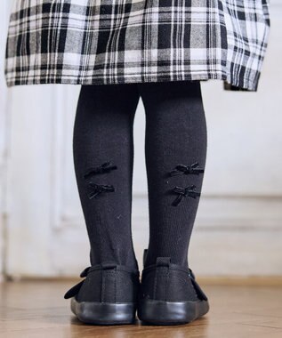 ANY KIDS リボン付き タイツ ブラック