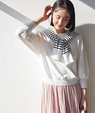 組曲 S フラワーメタルドルマン ニット アイボリー系