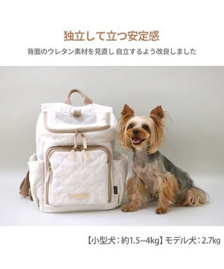 PET PARADISE ペットパラダイス  ハグ&リュック  《ナチュラルキルト》S  超小型犬 約1.5~4kg -