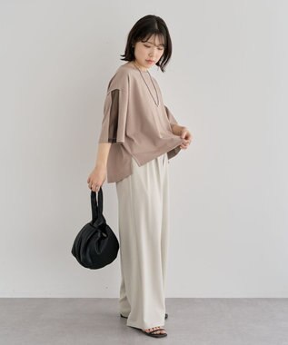 Green Parks 今年っぽチュールドッキングプルオーバー Gray Beige