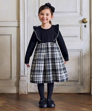 ANY KIDS リボン付き タイツ ブラック