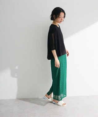 Green Parks 今年っぽチュールドッキングプルオーバー Black