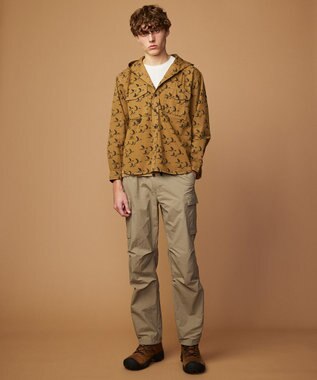 JOSEPH ABBOUD MOUNTAIN 【CREA掲載・テーム ヤルヴィモチーフ・サスティナブル】ビオグレース天竺ｘリップストップTシャツ ホワイト系