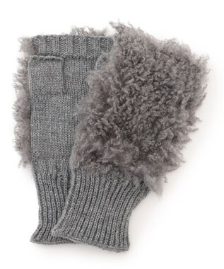 UNFILO フェイクファー グローブ グレーシャギー