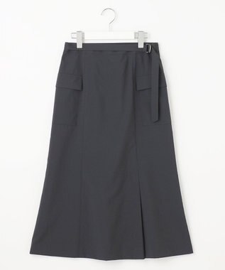 J.PRESS LADIES S 【洗える・イージーケア】ソフトタイプライター マーメイド スカート ネイビー系