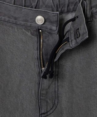 WEGO デニムイージーワイドパンツ グレー