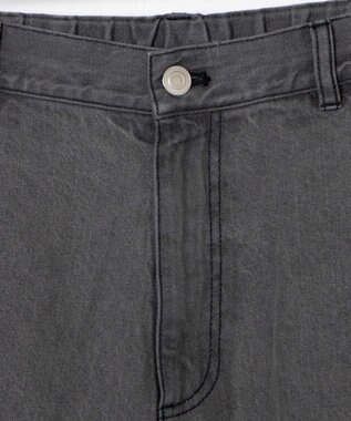 WEGO デニムイージーワイドパンツ グレー