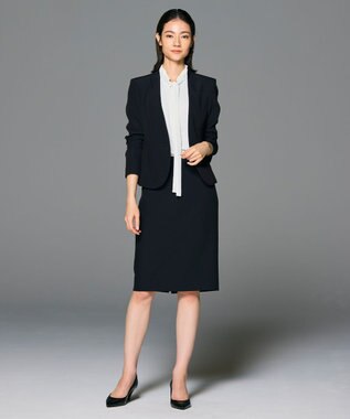 BEIGE， 【L-size・セットアップ対応】LUIZA / ノーカラージャケット Black