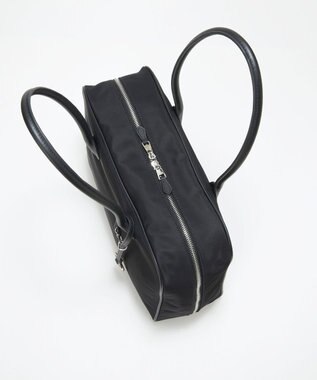 TOPKAPI 【Breath TOPKAPI】PRIM プリム ナイロン ラウンドスクエア ボストン トートバッグ チャーム付き　A4 / 軽量 ブラック