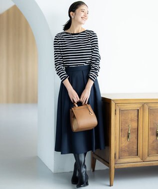 組曲 コットンバスクロング Tシャツ ブラック系1