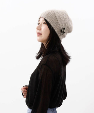 AURORA 【 LANVIN COLLECTION（ランバン コレクション） 】斜め切り替えニットワッチ