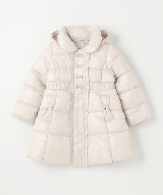 ANY KIDS 【洗濯機OK】中綿 Aライン コート ミルキーベージュ