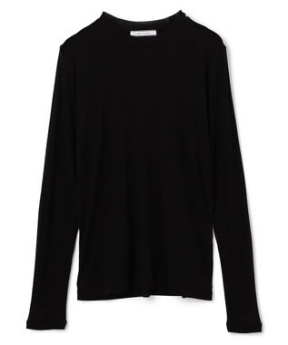 BEIGE， 【洗える】SORE / シアーコットンクルーネックカットソー Black