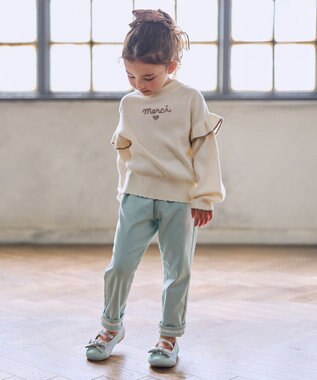 ANY KIDS 7days 裏起毛ガーリーパンツ ミント