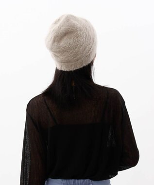 AURORA 【 LANVIN COLLECTION（ランバン コレクション） 】斜め切り替えニットワッチ ベージュ