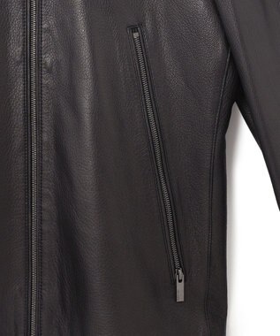 JOSEPH HOMME <WEB限定>ライトゴートシュリンクレザー　シングルライダース ブラック系