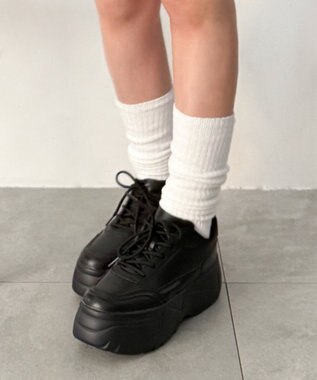 WEGO 厚底スニーカー ブラック