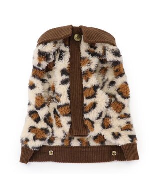 PET PARADISE Lee レオパード ボア ベスト 小型犬 レオパード柄