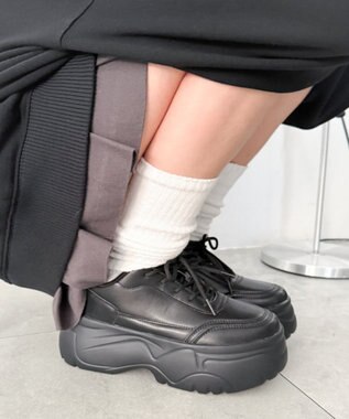 WEGO 厚底スニーカー ブラック