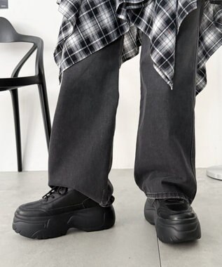 WEGO 厚底スニーカー ブラック