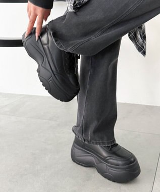 WEGO 厚底スニーカー ブラック